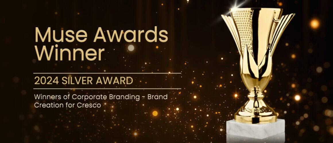 Muse Awards Winner - 2024 Silver Award. Winners of Corporate Branding - Brand Creation for Cresco.